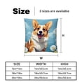 thumbnail image 5 of Corgi Luxurious Velvet Bed Pillow Inserts with Unique Patterns - Set of 2, 16x16, 18x18, 20x20 Inches - Ideal for Throw Pillow Covers and Home Decor, 5 of 6