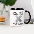 thumbnail image 3 of CafePress - Duct Tape Fix Stupid Muffle The Sound Mugs - 11 oz Ceramic Mug - Novelty Coffee Tea Cup, 3 of 4