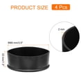 thumbnail image 2 of Uxcell 4pcs Round Chair Leg Caps 3.5 Inch PVC Chair Feet Covers for Hardwood Floors, Black, 2 of 6