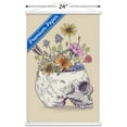 thumbnail image 3 of Rachel Caldwell - Flower Skull Wall Poster with Wooden Magnetic Frame, 22.375" x 34", 3 of 3