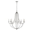 thumbnail image 3 of 12108-PN Millennium Lighting Eisley - 8 Light Chandelier-38.25 Inch Tall and 36 Inch Wide-Polished Nickel Finish, 3 of 6