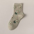 thumbnail image 4 of 5Pairs Womens Crew Socks Casual Cotton Cute Socks Fun Novelty Girl Thin Dress Floral Ankle Socks, 4 of 5