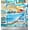 Blue, variant on Soimoi Japan Crepe Satin Fabric Chair,Girl & Beach Surfboard Patchwork Decor Fabric Printed Yard 42 Inch Wide