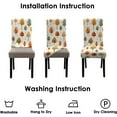 thumbnail image 5 of Fall Thanksgiving Chair Covers Set of 6, Watercolor Maple Dining Chair Protectors, Elastic Removable Washable Dining Chair Covers for AutumnThanksgiving Kitchen Dining Room Holiday Decor, 5 of 6
