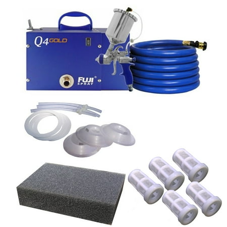 UPC 636156005271 product image for Fuji Q4 Quiet HVLP Spray System with Bottom Feed Cup Kit and Accessory Bundle | upcitemdb.com