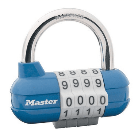 Master Lock Padlock 1523D Set Your Own Combination with Colored Dials, 2-1/2 in. Wide, Assorted