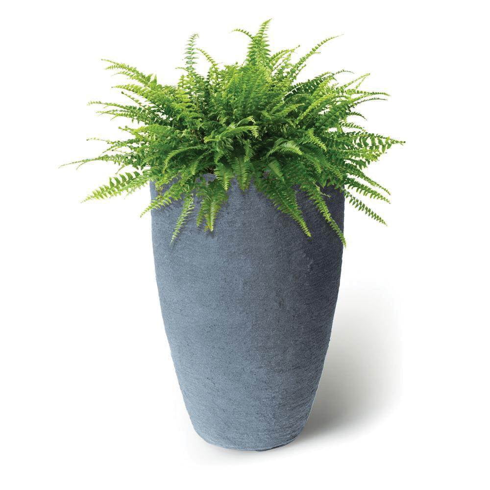 Algreen Products 87301 Athena 20.5" Self Watering Plastic Planter, Charcoalstone