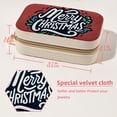 thumbnail image 5 of Christmas Velvet Necklace Holder: Portable Travel Organizer Box with Removable Compartment - Great Gift for Any Occasion, 5 of 7