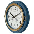 thumbnail image 2 of OCEST 16 Inch Large Outdoor Clock, Waterproof Retro Quartz Silent Clock with Thermometer& Hygrometer, Battery Operated Decor Clock for Patio, Pool, Fence, Porch, Garden, 2 of 7