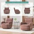 thumbnail image 6 of CQSXDA 360 Degree Swivel Leisure Chair with Durable Sand-Rimmed Fabric Versatile Seating for Living Room and Balcony, 6 of 13