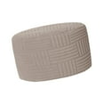 thumbnail image 5 of Round Ottoman Slipcover Stretch Footstool Cover Soft Spandex Material for Living Room Bedroom, 5 of 9