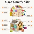thumbnail image 3 of Activity Cube Tiny Land, madera Montessori 9 en 1, más de 1 año, 3 of 9