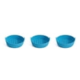 thumbnail image 1 of Cateissary Cesta de freidora de aire Cocina de silicona Reutilizable Resistente al calor Olla para hornear Bandeja de freír de doble cara Type5 NO5, 1 of 6
