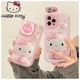 thumbnail image 2 of Funda de teléfono Hello Kitty para iPhone 12, 12pro Max, 11, 13 pro Max, 11pro Max, X, XSMAX, XR, Kawaii, maquillaje, espejo, soporte a prueba de golpes, 2 of 3