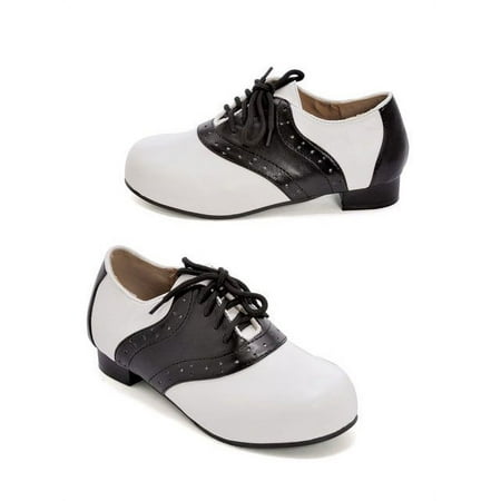 Ellie Shoes Saddle Shoe 1 Heel Child Shoes White/Black: Small Unisex