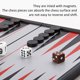 thumbnail image 2 of Juego De Backgammon, Juego De Mesa De Plástico Portátil Con Ajedrez Y Dados Para Niños Y Adultos, Juego De Juguete De Backgammon Con Diseño Plegable Magnético Moyic FN002888-00, 2 of 6