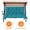 Turquoise, variant on LCGOD Patio Bench Cushion, for Outdoor Swing Chair, Waterproof & Fade Resistant, 60x40x4 in, Gray