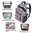 thumbnail image 5 of JIALIOU 14" Laptop Backpack Waterproof Airline Approved Stylish Casual Daypack for Travel Business College Work, Cartoon Teeth, 5 of 8