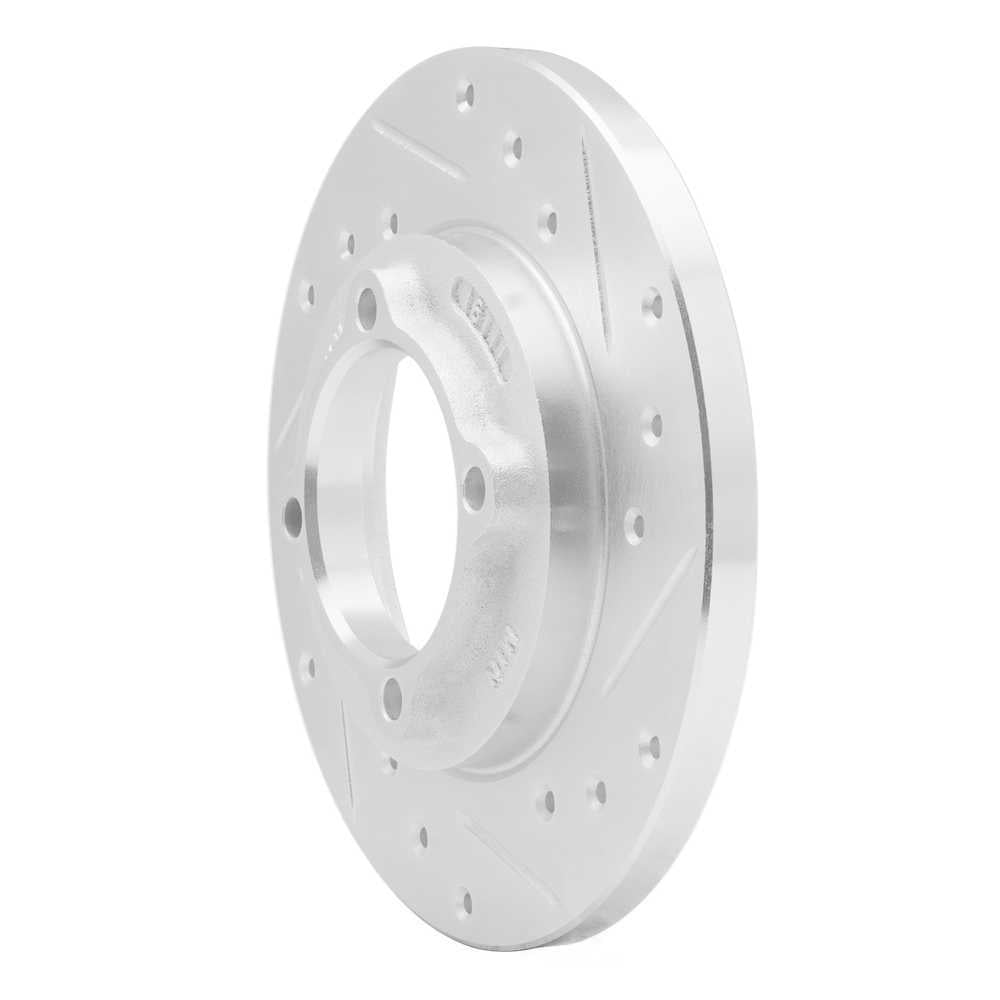 Dynamic Friction Company 631-54000R DFC Brake Rotor - Drilled And Slotted - Silver