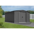 thumbnail image 3 of Arrow Classic 10 x 14 x 6 ft Charcoal Steel Storage Shed, 3 of 19