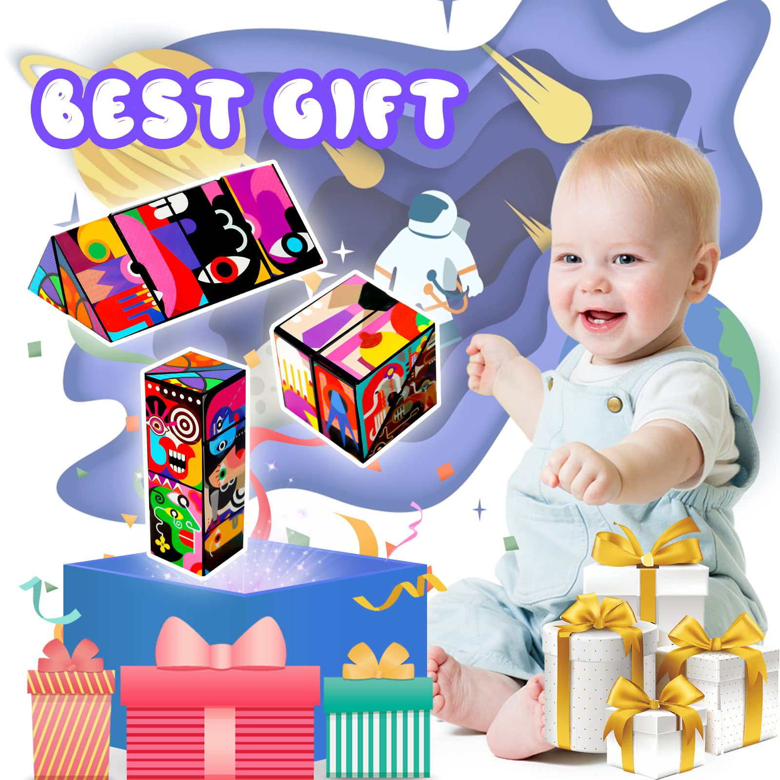 Toys for 6-7-8-9-10 Year Old Boys Gift-Educational Fidget Toys for 5-11 Year  Old Kids Boy Birthday Present-Sensory Toy for Boys Age 7-8-9 Year Old Kid  Girls Fidget Puzzles Games for Kids Adults 