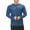 Dark Blue, variant on Mens Shirts Under $10 Men's Casual Solid Color Long Sleeved Round Neck Fitness Sports Cover Fashionable Slim Top