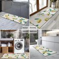 thumbnail image 2 of Yellow Lemon Fruit Slices Beige Pattern Kitchen Rug Mat,Kitchen Runner Rugs Non Skid Washable,Decorative Kitchen Floor Mats for Kitchen,Sink,Laundry,17"X47", 2 of 5