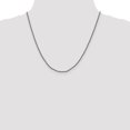 thumbnail image 3 of Auriga Fine Jewelry 925 Sterling Silver Ruthenium-plated 1.7 mm Twisted Tight Wheat Chain Necklace for Women 20", 3 of 5
