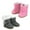Pink/Gray, variant on Sophia's Set of 2 Mini Ewe Boots with Fleece Lining for 18 Dolls, Pink and Gray