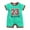 C#Green1229, variant on CAIVO Baby Basketball Themed Outfits O-Neck Rompers Short Sleeve Sports Clothes Football Shirts Breathable Toddler Child Daily Wear