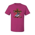 thumbnail image 2 of Vintage Driven By The Spirit Christian Verse Inspirational/Christian Men's Graphic T-Shirt, Fuschia, X-Large, 2 of 3