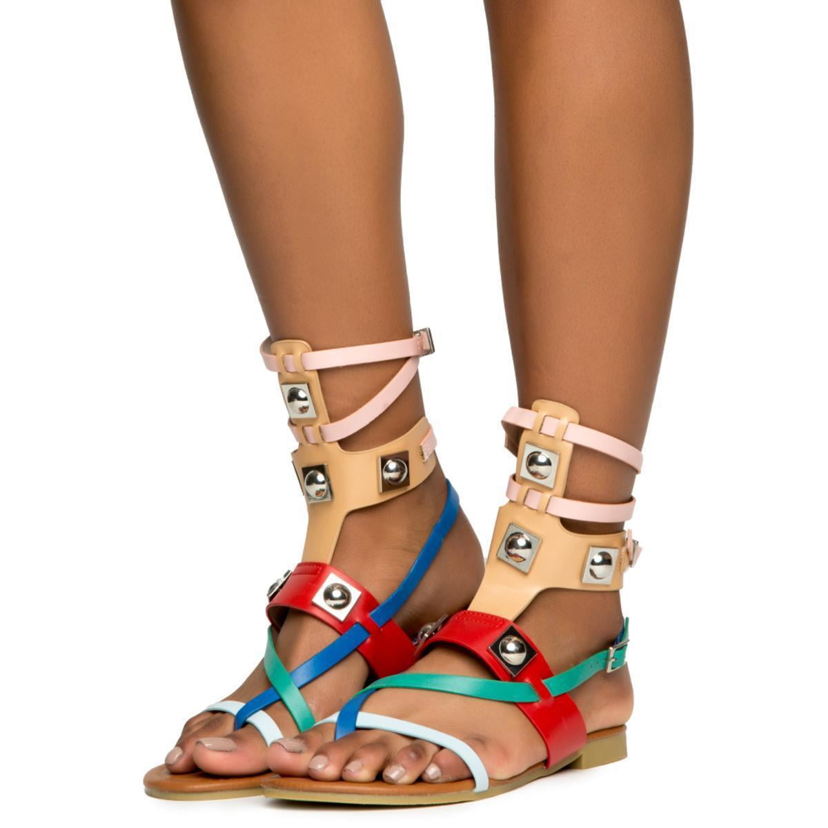 Amiley Women Sandals,Women Bohemia Sandals Gladiator Flat Peep-Toe Sandals Shoes Roman Strap Casual Sandals