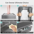thumbnail image 5 of Stainless Steel Cat Litter Box with Lid, XL Extra Large Metal Kitty Litter Box Enclosed for Big Cats, High Sided, Anti-Urine Leakage, Non-Stick Bottom, Include Scoop (Gray), 5 of 6