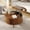 Walnut, variant on Round Coffee Table with Storage, 31.5" Lift Top Center Table, Black, Fluted Coffee Table with Cabinets, Wood Center Table for Living Room, Modern Farmhouse Drum Tables for Small Space