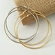 thumbnail image 5 of Pendientes grandes para mujer, sencillos y a la moda. Personas con o sin agujeros en las orejas. Pendientes grandes, 5 of 5