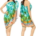 thumbnail image 2 of LA LEELA Women's Bikini Skirt Sarong Swimsuit Cover up Summer Wraps Swimwear Beach Wrap Skirts for Women One Size Shamrock Ocean, Palm Tree, 2 of 4