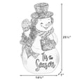 thumbnail image 4 of 26 Inch Pre-Lit Iron Christmas Snowman Sign, 4 of 4