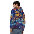 thumbnail image 4 of Wukai Colorful Fall Leaves Print Men's Zip-Up Hoodie,Fleece Full-Zip Hoodie for Men, Hooded Sweatshirt-X-Large, 4 of 5