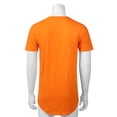 thumbnail image 2 of Allsense Men's Lightweight Color Longline Modern Fit T-Shirt Short Sleeve Orange XL, 2 of 3