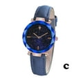thumbnail image 3 of Reloj de cuarzo para mujer, relojes para mujer y lujoso reloj de cuarzo con correa de cuero y espejo., 3 of 3