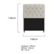 thumbnail image 3 of Cabecera Lady individual - Beige WEIK Lady, 3 of 3