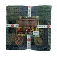thumbnail image 3 of LR Home Black Patchwork Quilt Adult Cotton Throw Blanket, 50" x 70", 3 of 9