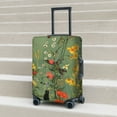 thumbnail image 6 of Gukieu Botanical Garden With Cats Print Suitcase Protective Cover, Elastic Zipper Buckle Suitcase Protective Cover, Suitable for Travel, Business Trip-Small, 6 of 7