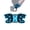 Blue, variant on Butterfly Helmet Mount Adapter for GoPro, Insta360, DJI and Other Action Cameras