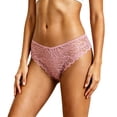 thumbnail image 5 of Fewfanhot Women Lace Hipster Underwear 3 Pack, Mid‑Rise Stretch Ladies Panties, Breathable Daily Wear Underpants for Women, 5 of 8