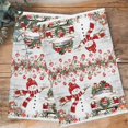 thumbnail image 4 of Vintage Grey Christmas Kitchen Towels Set of 4, Water Absorbent Dish Towel, Snowman Truck Xmas Balls Snowflake Decorative Hand Towels - Quick Drying Cloth for Cooking Baking, 18x28 Inch, 4 of 8