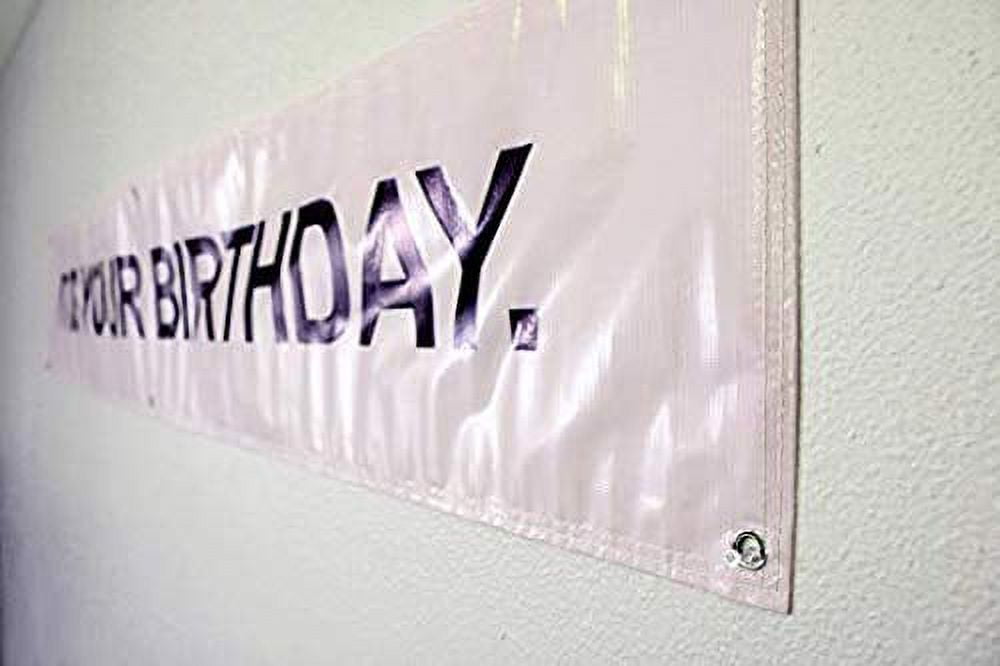 "It Is Your Birthday" Banner - The Office Theme, 6ft X 1ft Vinyl With Grommets, Funny Party Decor - View #4