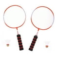 thumbnail image 4 of Raindrops 1Set Orange Badminton Racket with Soft Comfortable Grip Made from Alloy and Nylon Materials, 4 of 8
