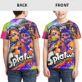 thumbnail image 3 of Splatoon Garçons Filles T-Shirt à Imprimé Graphique 3d Col Rond Manches Courtes, 3 of 7