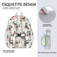 thumbnail image 5 of Cartoon Pug Dog Backpack for School,Cute School Bag,Schoolbag with Adjustable Shoulder Straps & Padded Back,15"x11.42"x5.5", 5 of 6